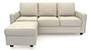 Apollo Sofa Set (Pearl, Fabric Sofa Material, Compact Sofa Size, Soft Cushion Type, Regular Sofa Type, Master Sofa Component) by Urban Ladder