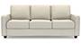 Apollo Sofa Set (Pearl, Fabric Sofa Material, Compact Sofa Size, Soft Cushion Type, Regular Sofa Type, Individual 3 Seater Sofa Component) by Urban Ladder