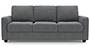 Apollo Sofa Set (Smoke, Fabric Sofa Material, Compact Sofa Size, Soft Cushion Type, Regular Sofa Type, Individual 3 Seater Sofa Component, Regular Back Type, Regular Back Height) by Urban Ladder - - 93801