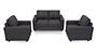 Apollo Sofa Set (Steel, Fabric Sofa Material, Compact Sofa Size, Soft Cushion Type, Regular Sofa Type, Master Sofa Component) by Urban Ladder