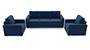 Apollo Sofa Set (Cobalt, Fabric Sofa Material, Regular Sofa Size, Soft Cushion Type, Regular Sofa Type, Master Sofa Component, Regular Back Type, Regular Back Height) by Urban Ladder - - 94094