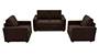 Apollo Sofa Set (Dark Earth, Fabric Sofa Material, Regular Sofa Size, Soft Cushion Type, Regular Sofa Type, Master Sofa Component, Regular Back Type, Regular Back Height) by Urban Ladder - - 94208