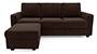 Apollo Sofa Set (Dark Earth, Fabric Sofa Material, Regular Sofa Size, Soft Cushion Type, Regular Sofa Type, Master Sofa Component, Regular Back Type, Regular Back Height) by Urban Ladder - - 94218