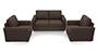 Apollo Sofa Set (Mocha, Fabric Sofa Material, Regular Sofa Size, Soft Cushion Type, Regular Sofa Type, Master Sofa Component) by Urban Ladder