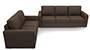 Apollo Sofa Set (Mocha, Fabric Sofa Material, Regular Sofa Size, Soft Cushion Type, Regular Sofa Type, Master Sofa Component) by Urban Ladder