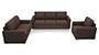 Apollo Sofa Set (Mocha, Fabric Sofa Material, Regular Sofa Size, Soft Cushion Type, Regular Sofa Type, Master Sofa Component) by Urban Ladder
