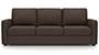 Apollo Sofa Set (Mocha, Fabric Sofa Material, Regular Sofa Size, Soft Cushion Type, Regular Sofa Type, Individual 3 Seater Sofa Component) by Urban Ladder