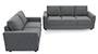 Apollo Sofa Set (Smoke, Fabric Sofa Material, Regular Sofa Size, Soft Cushion Type, Regular Sofa Type, Master Sofa Component, Regular Back Type, Regular Back Height) by Urban Ladder - - 94810