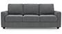 Apollo Sofa Set (Smoke, Fabric Sofa Material, Regular Sofa Size, Soft Cushion Type, Regular Sofa Type, Individual 3 Seater Sofa Component, Regular Back Type, Regular Back Height) by Urban Ladder - - 94820