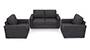 Apollo Sofa Set (Steel, Fabric Sofa Material, Regular Sofa Size, Soft Cushion Type, Regular Sofa Type, Master Sofa Component) by Urban Ladder