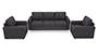 Apollo Sofa Set (Steel, Fabric Sofa Material, Regular Sofa Size, Soft Cushion Type, Regular Sofa Type, Master Sofa Component) by Urban Ladder