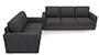 Apollo Sofa Set (Steel, Fabric Sofa Material, Regular Sofa Size, Soft Cushion Type, Regular Sofa Type, Master Sofa Component) by Urban Ladder