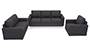 Apollo Sofa Set (Steel, Fabric Sofa Material, Regular Sofa Size, Soft Cushion Type, Regular Sofa Type, Master Sofa Component) by Urban Ladder
