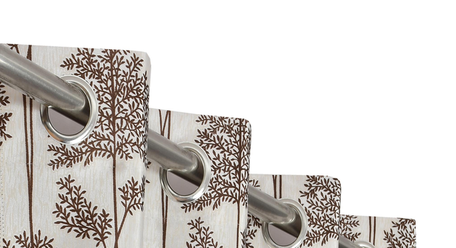 Solaris Pack of 2 Room Darkning Door Curtains (Brown) by Urban Ladder - - 