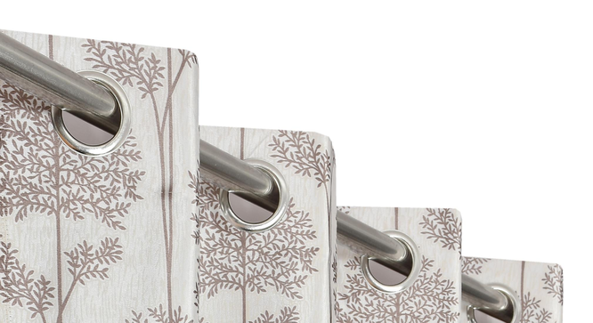 Solaris Pack of 2 Room Darkning Door Curtains (Beige) by Urban Ladder - - 