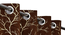 Dry Pack of 2 Blackout Door Curtain (Brown) by Urban Ladder - - 