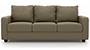 Apollo Sofa Set (Cappuccino, Leatherette Sofa Material, Compact Sofa Size, Soft Cushion Type, Regular Sofa Type, Individual 3 Seater Sofa Component, Regular Back Type, Regular Back Height) by Urban Ladder - - 95052