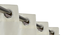 Floral Emboss Pack of 2 Blackout Window Curtains (White) by Urban Ladder - - 