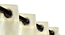 Floral Emboss Pack of 2 Blackout Window Curtains (White) by Urban Ladder - - 