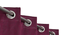 embo Pack of 2 Blackout Long Door Curtains (Red) by Urban Ladder - - 