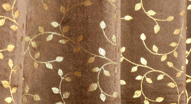 Jasmin Pack of 2 Regular Door Curtains (Beige) by Urban Ladder - - 