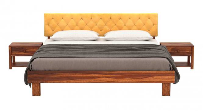 Rossi King Size Bed Without Stotage (Teak Finish, King Bed Size) by Urban Ladder - - 