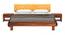 Rossi King Size Bed Without Stotage (Teak Finish, King Bed Size) by Urban Ladder - - 
