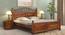 Adams Queen Size Bed Without Stotage (Teak Finish, Queen Bed Size) by Urban Ladder - - 