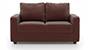 Apollo Sofa Set (Burgundy, Leatherette Sofa Material, Compact Sofa Size, Soft Cushion Type, Regular Sofa Type, Individual 2 Seater Sofa Component, Regular Back Type, Regular Back Height) by Urban Ladder - - 95092