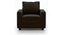 Apollo Sofa Set (Chocolate, Leatherette Sofa Material, Compact Sofa Size, Soft Cushion Type, Regular Sofa Type, Individual 1 Seater Sofa Component, Regular Back Type, Regular Back Height) by Urban Ladder - - 95131