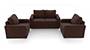Apollo Sofa Set (Burgundy, Leatherette Sofa Material, Regular Sofa Size, Soft Cushion Type, Regular Sofa Type, Master Sofa Component, Regular Back Type, Regular Back Height) by Urban Ladder - - 95149