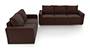 Apollo Sofa Set (Burgundy, Leatherette Sofa Material, Regular Sofa Size, Soft Cushion Type, Regular Sofa Type, Master Sofa Component, Regular Back Type, Regular Back Height) by Urban Ladder - - 95153