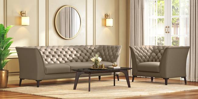Weston Premium Italian Leather Sofa (Dark Truffle Italian Leather) (1-seater Custom Set - Sofas, None Standard Set - Sofas, Regular Sofa Size, Regular Sofa Type, Leather Sofa Material, Dark Truffle Italian Leather)