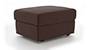 Apollo Sofa Set (Burgundy, Leatherette Sofa Material, Regular Sofa Size, Soft Cushion Type, Regular Sofa Type, Ottoman Sofa Component, Regular Back Type, Regular Back Height) by Urban Ladder - - 95172