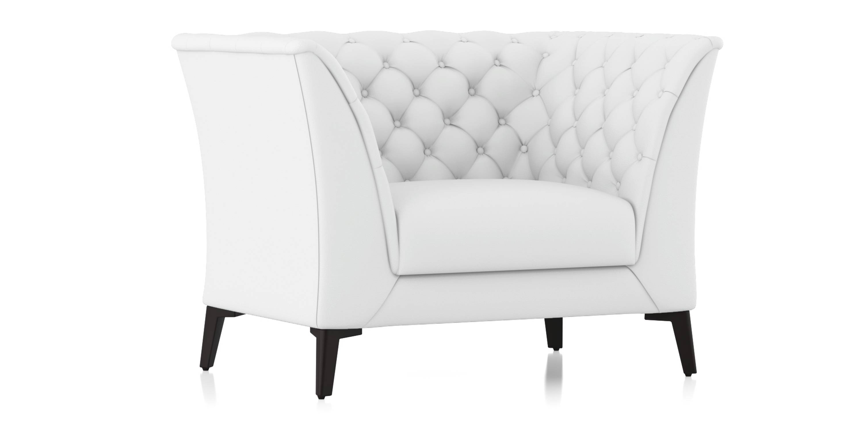 Weston Premium Italian Leather Sofa (Ecru Italian Leather) Urban Ladder