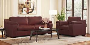 Trissino Premium Italian Leather Sofa (Bordeaux Italian Leather)