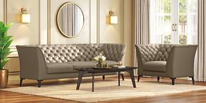 Weston Premium Italian Leather Sofa (Dark Truffle Italian Leather)