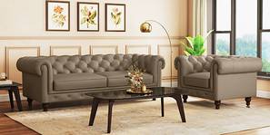 Winchester Premium Italian Leather Sofa (Dark Truffle Italian Leather)