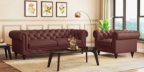 Winchester Premium Italian Leather Sofa (Bordeaux Italian Leather)