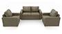 Apollo Sofa Set (Cappuccino, Leatherette Sofa Material, Regular Sofa Size, Soft Cushion Type, Regular Sofa Type, Master Sofa Component, Regular Back Type, Regular Back Height) by Urban Ladder - - 95187