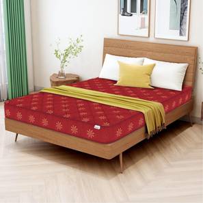 Mattresses Bedding In Junagadh Design Soft Bounce Herb Fresh Technology - Single Size - Mattress (King Mattress Type, 8 in Mattress Thickness (in Inches), Maroon, 78 x 70 in Mattress Size)