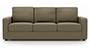 Apollo Sofa Set (Cappuccino, Leatherette Sofa Material, Regular Sofa Size, Soft Cushion Type, Regular Sofa Type, Individual 3 Seater Sofa Component, Regular Back Type, Regular Back Height) by Urban Ladder - - 95201