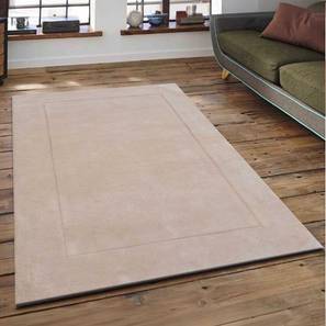 Carpet Collections In Hyderabad Design Beige Solids Hand Tufted Wool 2 X 5 Feet Carpet