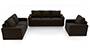 Apollo Sofa Set (Chocolate, Leatherette Sofa Material, Regular Sofa Size, Soft Cushion Type, Regular Sofa Type, Master Sofa Component, Regular Back Type, Regular Back Height) by Urban Ladder - - 95231