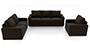 Apollo Sofa Set (Chocolate, Leatherette Sofa Material, Regular Sofa Size, Soft Cushion Type, Regular Sofa Type, Master Sofa Component, Regular Back Type, Regular Back Height) by Urban Ladder - - 95231