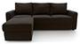 Apollo Sofa Set (Chocolate, Leatherette Sofa Material, Regular Sofa Size, Soft Cushion Type, Regular Sofa Type, Master Sofa Component, Regular Back Type, Regular Back Height) by Urban Ladder - - 95235