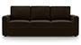 Apollo Sofa Set (Chocolate, Leatherette Sofa Material, Regular Sofa Size, Soft Cushion Type, Regular Sofa Type, Individual 3 Seater Sofa Component, Regular Back Type, Regular Back Height) by Urban Ladder - - 95239