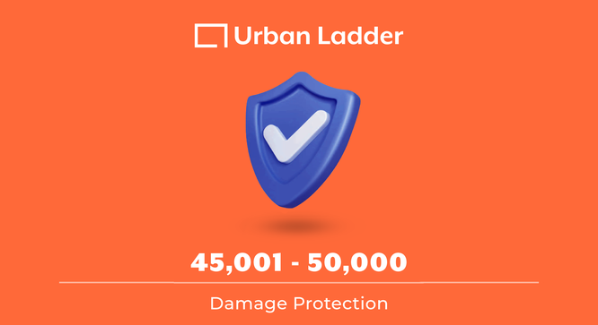 Value Added Services - Extended Warranty/Damage Protection 45001-50000 (Damage Protection Product Type, 1 Year Warranty Period, 45001 to 50000 Slab) by Urban Ladder - - 