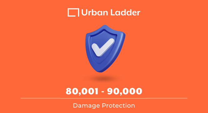 Value Added Services - Extended Warranty/Damage Protection 80001-90000 (Damage Protection Product Type, 1 Year Warranty Period, 80001 to 90000 Slab) by Urban Ladder - - 