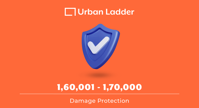 Value Added Services - Extended Warranty/Damage Protection 160001-170000 (Damage Protection Product Type, 1 Year Warranty Period, 160001 to 170000 Slab) by Urban Ladder - - 